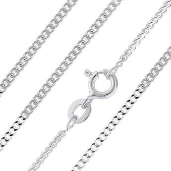 1mm 925 Sterling Silver Curb Chain