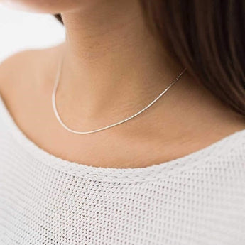 1mm 925 Sterling Silver Curb Chain