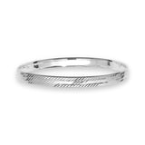Sterling Silver 7mm Diamond Cut Bangle Bracelet