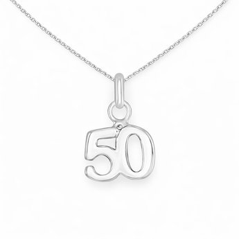 925 Sterling Silver 50th Birthday Necklace