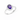925 Sterling Silver Amethyst Cubic Zirconia Cluster Ring