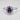 925 Sterling Silver Amethyst Cubic Zirconia Cluster Ring