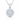 925 Sterling Silver Cubic Zirconia Halo Necklace