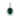 925 Sterling Silver Emerald CZ Flower Cluster Pendant for Necklaces