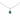 925 Sterling Silver Emerald CZ Teardrop Pendant Necklace