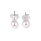 925 Sterling Silver Pearl Stud Earrings