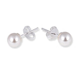 925 Sterling Silver Pearl Stud Earrings