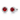 Ruby Cubic Zirconia Halo Earrings