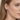 Urban Pizazz Model Wearing 925 Sterling Silver Sapphire Teardrop Cubic Zirconia Stud Earrings