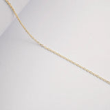 9ct Gold Diamond Cut Cable Chain