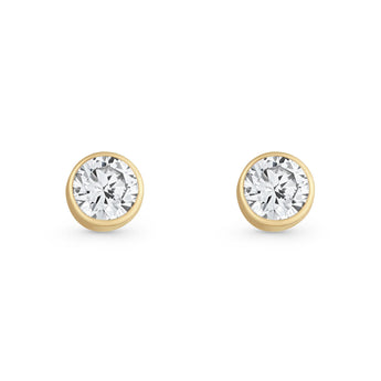 9ct Gold Cubic Zirconia Stud Earrings