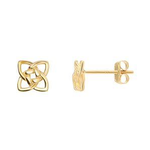 9ct Gold Celtic Knot Stud Earrings