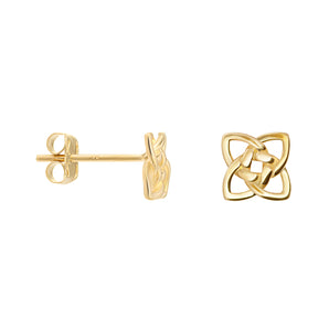 9ct Gold Celtic Knot Stud Earrings