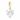 9ct Gold Cubic Zirconia Heart Pendant for gold Necklaces