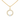 9ct Gold Cubic Zirconia Oval Drop Pendant Necklace