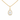 9ct Gold Cubic Zirconia Oval Pendant Necklace