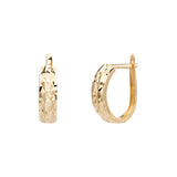 Our 9ct Gold Diamond Cut Huggie Hoops.