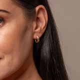 Our 9ct Gold Diamond Cut Huggie Hoops.