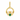 9ct Gold Emerald Cubic Zirconia Claddagh Pendant