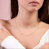 9ct Gold Faceted Flat Curb Chain