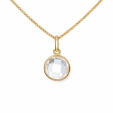 9ct Gold Polished Cubic Zirconia Pendant Necklace