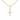 9ct Gold Necklace with CZ Cross Pendant