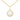 9ct Gold Round Opal Cubic Zirconia Pendant Necklace
