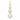 9ct Gold Triple Cubic Zirconia Drop Pendant 