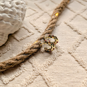 Amnesia | Alexia Gold Plated Stainless Steel Cubic Zirconia Earrings