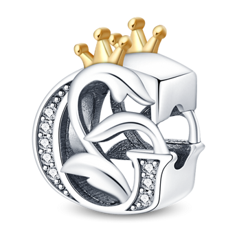 Alphabet Letter Charm Jewellery 925 Sterling Silver