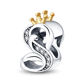 Alphabet Letter Charm Jewellery 925 Sterling Silver