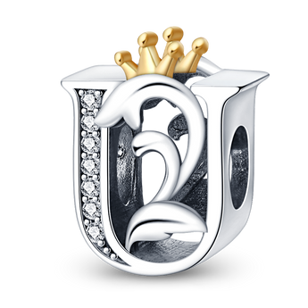 Alphabet Letter Charm Jewellery 925 Sterling Silver
