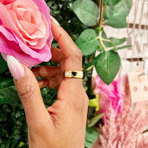 Amnesia Jewellery | Gold Plated Stainless Steel Amore Hearts Ring. Our gold plated Amore Hearts Ring with its cute multi heart design is perfect for wearing on its own or to stack up with other gold plated rings. Tarnish Free and Waterproof. Shop now for quality Jewellery/Jewelry!