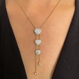 Amnesia Jewellery | Gold Plated Stainless Steel Amore Drop Necklace