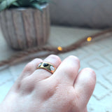 Amnesia Jewellery | Gold Plated Stainless Steel Amore Hearts Ring. Our gold plated Amore Hearts Ring with its cute multi heart design is perfect for wearing on its own or to stack up with other gold plated rings. Tarnish Free and Waterproof. Shop now for quality Jewellery/Jewelry!