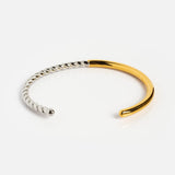Amnesia Jewellery | Gold Plated Stainless Two Tone Andrea Cuff Bangle