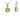August Birthstone Peridot CZ Sterling Silver Pendant Necklace
