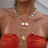 Amnesia Jewellery | Gold Plated Stainless Steel Bali Shell Necklace
