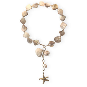Amnesia Jewellery | Gold Plated Stainless Steel Bali Shell Necklace