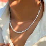 Amnesia Jewellery | Baroque Pearl Necklace. Our Baroque Pearl Necklace features uniquely shaped simulated pearls that create an eye-catching effect, perfect for everyday wear or special occasion. Shop now for quality Jewellery/Jewelry!