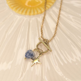 Amnesia Jewellery | Gold Plated Belle Wish Upon A Star Necklace