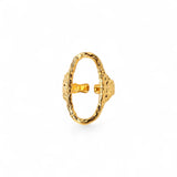 Amnesia Jewellery | Gold Plated Stainless Steel Bonnie Oval Ring