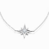 Sterling Silver and Cubic Zirconia Star Bracelet