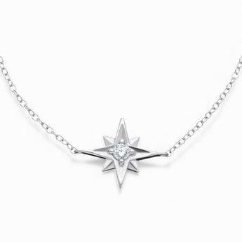 Sterling Silver and Cubic Zirconia Star Bracelet