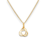 Celtic Trinity Knot Pendant, 14ct Gold Plated, 925 Sterling Silver