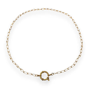 Amnesia Jewellery | Gold Plated Stainless Steel Chelsea Paperclip Chain Necklace. Our 20" Chelsea Twisted Paperclip Necklace is made from gold plated stainless steel with white enamel decoration and sailors clasp. Tarnish Free and Waterproof. Shop now for quality Jewellery/Jewelry!