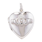 Claddagh Heart Locket With Necklace