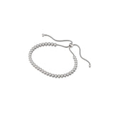 Silver Classic Cubic Zirconia Bolo Bracelet