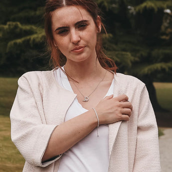 Silver Classic Cubic Zirconia Bolo Bracelet