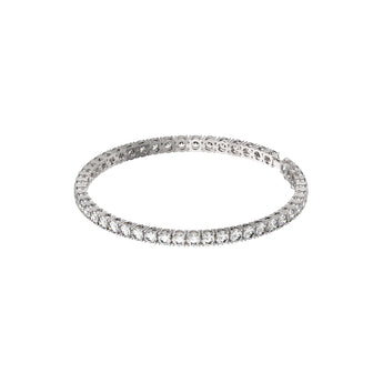 Silver Cubic Zirconia Tennis Bracelet 